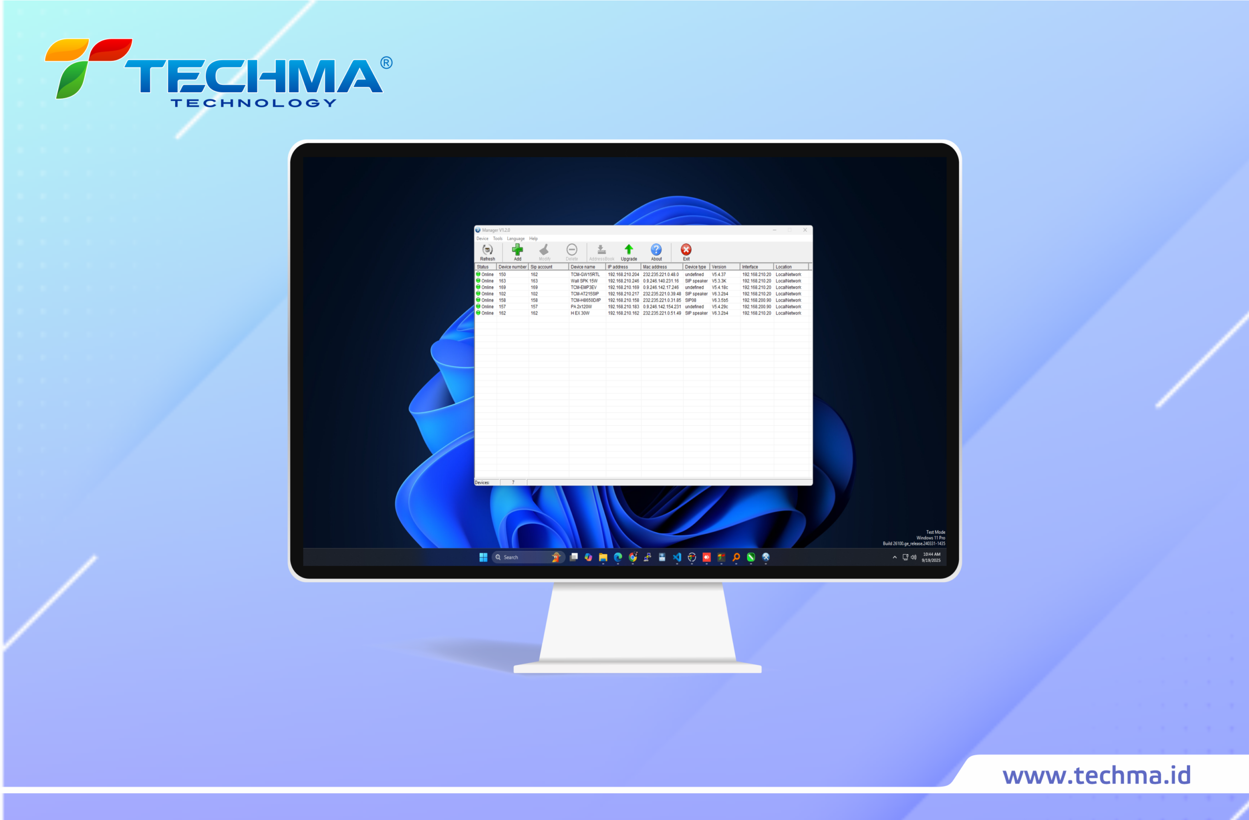 Techma SIP Manager