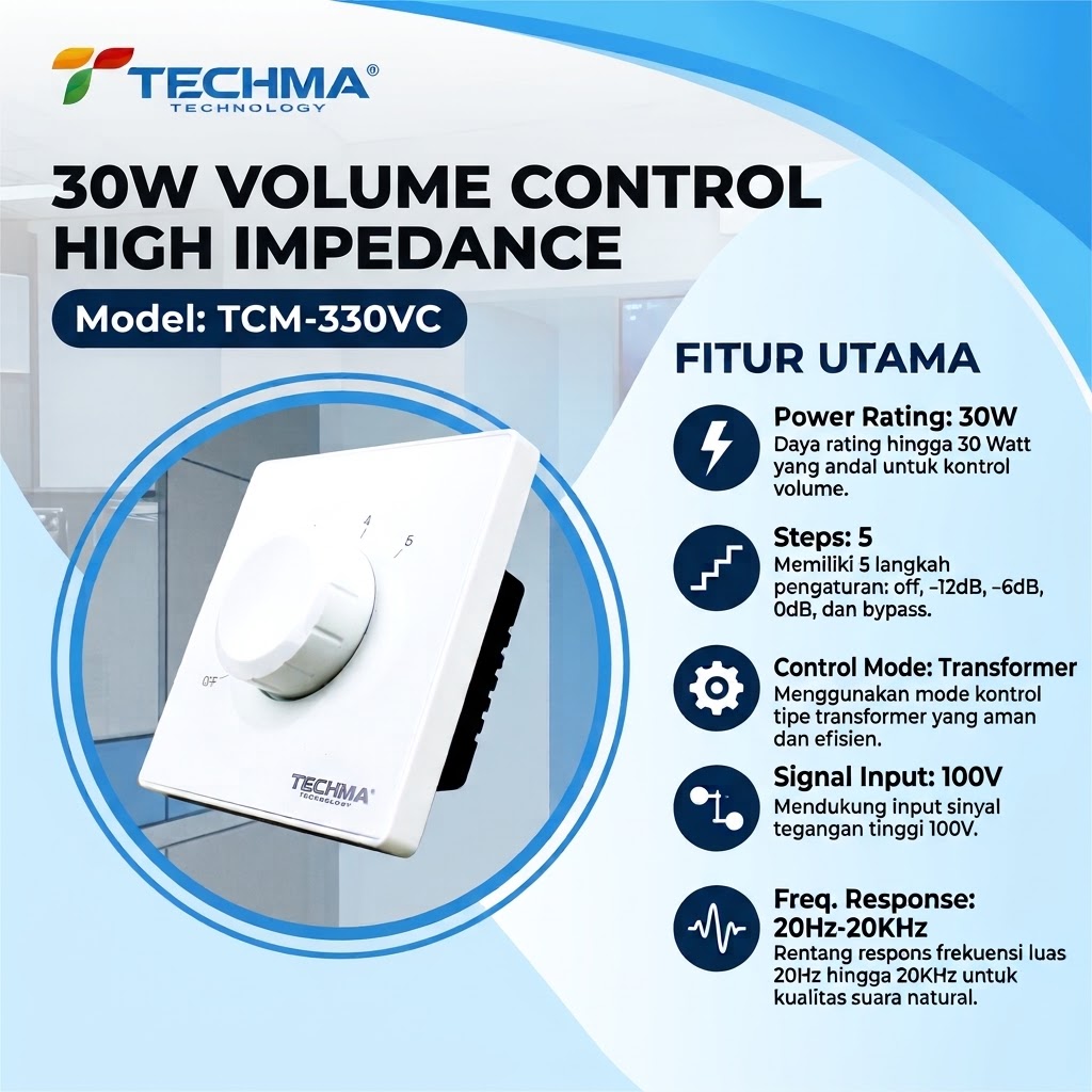 30W Volume Control Attenuator - TCM-330VC